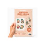 Goldpix Küçülen Kağıt A4 10 Sayfa Baskıya Uygun Fırında Küçülen Buzlu Kağıt
