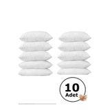 GOLDRİSE, Iç Yastık Kılıfı Fermuarlı 10 Adet Astar Hediyeli Ürün, 50 x 70, Beyaz, 87432872438