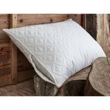 GOLDRİSE Komfort Home Ultrasonik Yastik Alezi 50 x 70 cm Pamuk Kumaşlı Antibakteriyel Beyaz 1 Adet