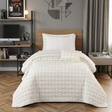 Goldroom Home Altınay Tek Kişilik Kraş Yatak Örtüsü - Krem - 180 x 250 cm