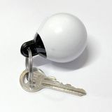 Goldsea Batmaz Anahtarlık Balon Usturmaça Modeli 6 x 4.5 cm Beyaz