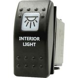 Goldsea Marin Anahtar İç Işık (Interior Light) Swion Carling Switch Beyaz 12-24V Kırmızı Işık - İç Işık (Switch İnterior Light)