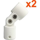 Goldsea Marine Sealux Tekne Tente Ayağı Orta Mafsal 22MM 2 Adet - Beyaz