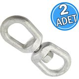 Goldsea Marine Tekne Fırdöndü Çelik Galvanizli 1/4" (6mm) 2 Adet - 2 ADET 1/4" (6mm)