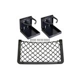 Goldsea Marine Tekne Karavan Seti 2 Adet Katlanır Bardaklık 1 Adet 32x17cm Eşya Taşıma Filesi Siyah