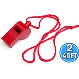 Goldsea Marine Tekne Kırmızı Düdük, Ipli (Acil Durum,hakem Düdüğü) 2 Adet