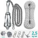 Goldsea Marine Tekne ve Şişme Bot Için Hazır Çapa Seti 2.5 KG Şemsiye Çapalı - 2.5 Kg Set