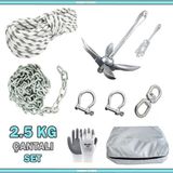 Goldsea Marine Tekne ve Şişme Bot Için Hazır Çapa Seti Çantalı 2.5 KG - 2.5 KG ÇANTALI SET