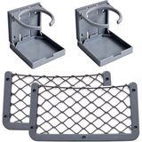 Goldsea Tekne Seti 2 Adet Katlanır Bardaklık 2 Adet Eşya Filesi 32X17CM Gri