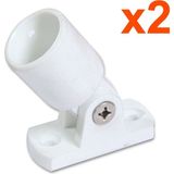 Goldsea Tekne Tente Ayağı 25MM 2 Adet - Beyaz