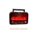 GoldSilver Gold Silver Güneş Enerjili Şömineli Nostaljik Radyo GS-1300G
