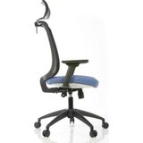 Goldsit Merkür Ergonomik Koltuk - - Mavi Kumaş-Krom Parlak Metal Ayak