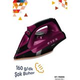 Goldstar Orginal St-7600 Siyah Seramik Taban Ütü