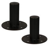 Goldwood Sound, Inc. Hoparlör Standı Üst Şapka 2 Hoparlör Dolap Direği Montaj Siyah (TH44)