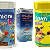Goldy Mix Granules 1000ml + Ahm Goldi Mix 1000ml Japon Balık Yemi + Fishvit Vitamin