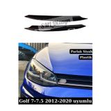 Golf 7-7.5 Far Kaşı Kaplama Şerit Parlak Siyah 2012-2020 Plastik
