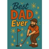 Golf Dad | Sketchbook, format A5: 120 Blank Pages for Drawing and Writing | A Thoughtful Gift for Dad, Father’s Day or Birthday | Glossy Cover