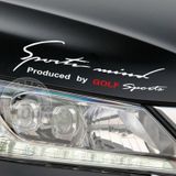 Golf Mind Sport Araba Tampon Araç Sticker Yapıştırma