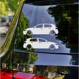 Golf MK8 GTI 2022 Kelebek Cam Oto Sticker 17 CM 2 Adet