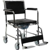 GOLFİ Alüminyum Katlanabilir Manuel Klozetli Banyo Sandalyesi Comfortable Wheelchair