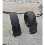 Gölge Metal Tokalı Siyah Renk Kolon(Bez) 2 Adet Kemer - 100 cm - 000-Siyah