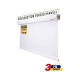 Gölge Stor Manuel HD 4K 8K Projeksiyon Perdesi 250 x 190 CM