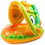 Gölgelikli Sevimli Bebek Şamandırası, Tak Çıkar Güneşlikli Şişme Yüzme Simidi, 0-4 Yaş 25 Kg Taşıma Kapasiteli, Güneşe Dayanıklı Güvenli Floatör, Havuz Deniz Tatil İçin Gölgelikli Bebek Şamandırası
