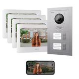 Golıath Basic Line Kapı Zili Ve Kameralı Kapı İnterkomu, [Çok Aileli Ev] İçin Akıllı Telefon Uygulamasıyla - Kamera Ve Monitörlü Zil - Kapı Zili Kamerası - Görüntülü İnterkom Ve Kapı Açıcılı İnterkom