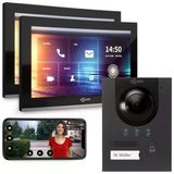 Golıath® Pro Ip - Kapı Zili Ve Kameralı Kapı İnterkomu [Supply Door Statıon] - Kameralı Zil Ve 2X 10 İnç Monitör - Kapı Zili Kamerası - Kapı Açıcılı Görüntülü İnterkom - Görüntülü Kapı Zili