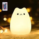 GoLine Kedi Lambası, 3 4 5 Yaşındaki Kız Çocukları için Hediyeleri, Genç Kızlar için Mezuniyet Hediyeleri, Yatak Odası için Çocuk Gece Lambası, Uzaktan Kumandalı Kawaii Kitty Bebek Odası Lambası.