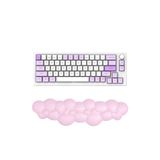 GoLite Bulut Şekilli Klavye Bilek Desteği Ergonomik & Konforlu Memory Foam Kaymaz Taban Bilek Yastığı (Pembe)