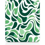 GoLite Classic - 22x18 Leaf Gaming Oyuncu Mouse Pad Kaymaz Taban Büyük Klavye Fare Altlığı Mousepad - Yeşil - Beyaz