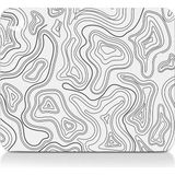 GoLite Classic - 27x23 Topography Beyaz Gaming Oyuncu Mouse Pad Kaymaz Taban Büyük Klavye Fare Altlığı Mousepad - Karışık - Beyaz