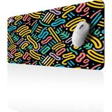 GoLite Classic - 70x30 Retro Gaming Oyuncu Mouse Pad Kaymaz Taban Büyük Klavye Fare Altlığı Mousepad - Renkli