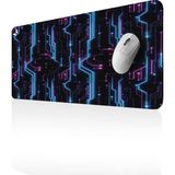 GoLite Classic - 70x30 System Gaming Oyuncu Mouse Pad Kaymaz Taban Büyük Klavye Fare Altlığı Mousepad - Adrenalin Mavi