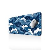 GoLite Classic - 70x30 Wave - Gaming Oyuncu Mouse Pad Kaymaz Taban Büyük Ped Klavye Fare Altlığı Mousepad