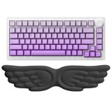 GoLite Kanat Şekilli Klavye Bilek Desteği Ergonomik Konforlu Memory Foam Kaymaz Taban Bilek Yastığı (Siyah)
