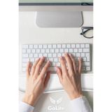 GoLite Klavye ve Fare Bilek Desteği Seti Ergonomik & Konforlu Memory Foam Kaymaz Taban Bilek Yastığı- Beyaz
