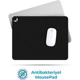 GoLite Siyah Gaming ve Ofis Mouse Pad 27X23CM Bakterileri Önleyici Mousepad Oyuncu Uzun ve Büyük Boy Fare Altlığı