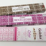 Goloka Lotus, Fransız Lavanta, Mısır Misk Tütsü Çubukları Manyetik Kitap Ayracı ile Sterling Effectz A41