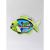 Gölyazı Polyester Kabartmalı Magnet 8,5 X 6 Cm Dekoratif Hediyelik Buzdolabı Süsü (Kod:1752)