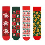 Goma Goma Socks Noel Ve Kış Figürleri Temalı Karışık 4’Lü Yılbaşı Çorap Seti