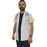 Gömlek Yaka Erkek Kısa Boy Kısa Kol Doktor Önlüğü Öğretmen Önlük