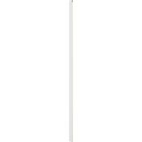 Gömme dolap için durdurma çubuğu, beyaz, 240x7x1.8 cm, 2 parça