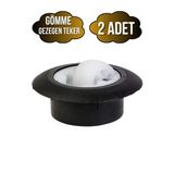 Gömme Gezegen Sehpa Tekeri Gizli Yuvarlak Masa Tekeri(Siyah)(İç Delik Çapı:35mm Dış Çapı:53mm) Siyah Siyah - 2 Adet