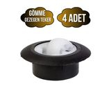 Gömme Gezegen Sehpa Tekeri Gizli Yuvarlak Masa Tekeri(Siyah)(İç Delik Çapı:35mm Dış Çapı:53mm) Siyah Siyah - 4 Adet