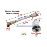 Gömme Rezervuar Asma Klozet Taharet Çubuğu Küresel Esnek 20 Cm Beyaz
