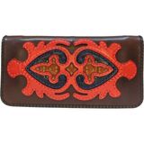 Gön El Yapımı (HANDMADE) Çok Bölmeli Hakiki Deri Kadın Cüzdan Isfahan 40020 - Acı Kahve
