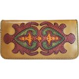 Gön El Yapımı (HANDMADE) Çok Bölmeli Hakiki Deri Kadın Cüzdan Isfahan 40020