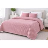 Gön Ev ve Otel Tekstili 220 x 240 cm Çift Kişilik Polyester Battaniye – Yumuşak Dokulu, Kışlık - Pudra